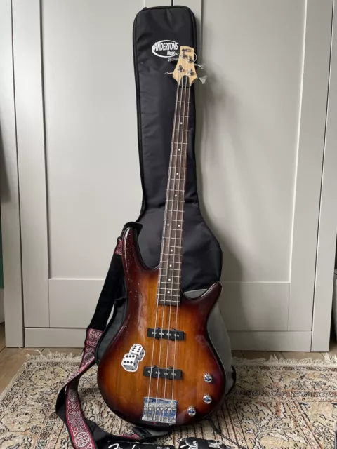 Ibanez GSR180 4 String Electric Bass Guitar and Gear4Music Amplifier Ibanez GSR180 4 String Electric Bass Guitar and Gear4Music Amplifier
