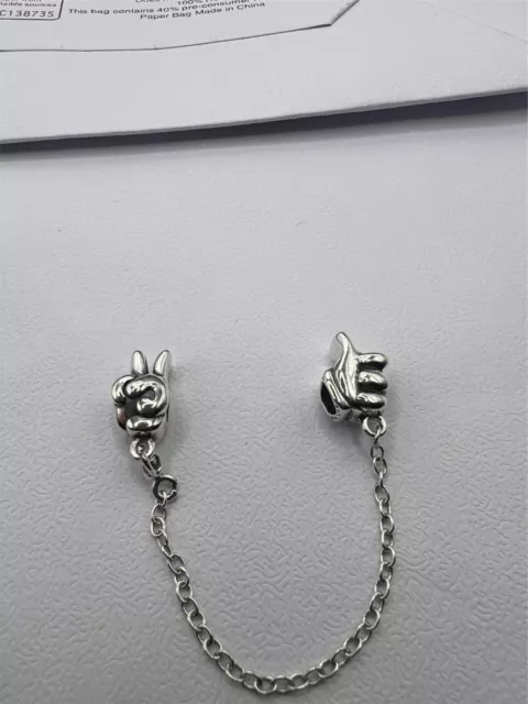 PANDORA X DISNEY Climbing Mickey Safety Chain 797173CZR Silver Ale 2.95 PicClick UK