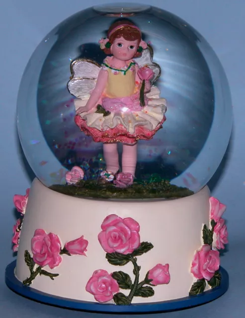 Madame Alexander resin doll "Rose Fairy" #90730 musical Water Globe Waltz