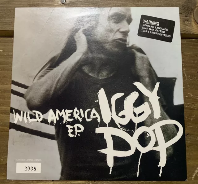 IGGY POP - Wild America E.P. 7” VINYL Single LIMITED EDITION NUMBERED VUS74  (A)