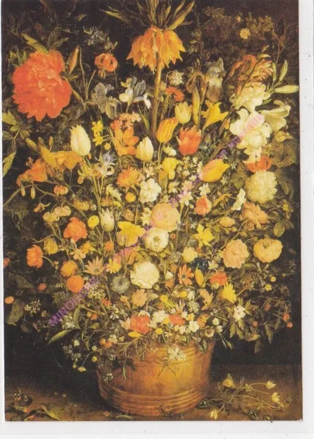 CP ART TABLEAU JAN BREUGHEL Gros vase de fleurs