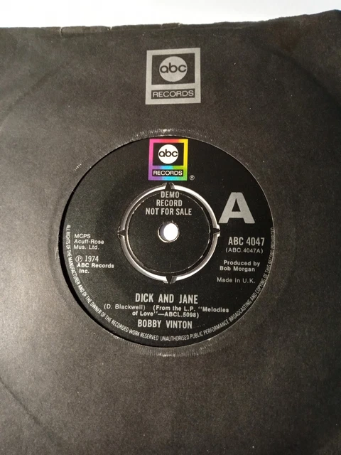 Bobby Vinton - Dick and Jane ABC 4047 DEMO)