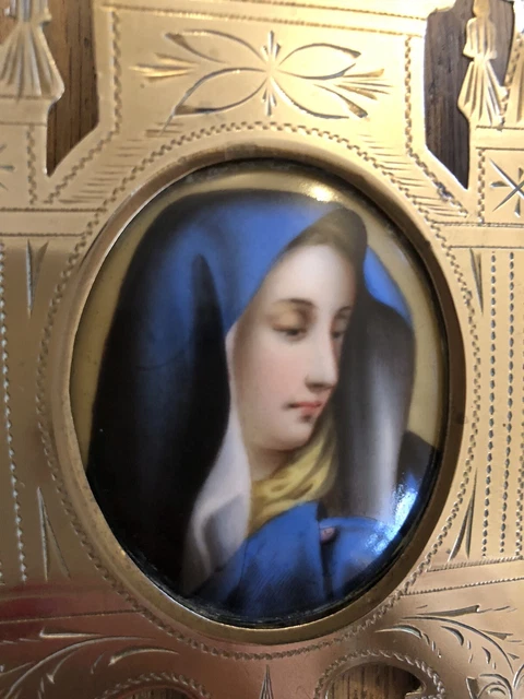 Triptyque Religieux En Bois - Autel Portable Jésus, Marie, Joseph - Sculpture Main - Décoration Ou Cadeau Spirituel - 9