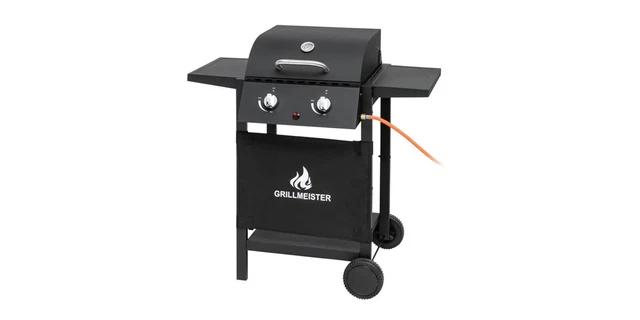 GRILLMEISTER Gasgrill 2 Brenner 6 kW ca. 40 x 36,8 (Handbuch auf Englisch)