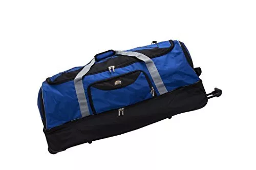36 Expandable Rolling Duffle Bag Wheeled Spinner Suitcase Carryon Luggage 7.8LB