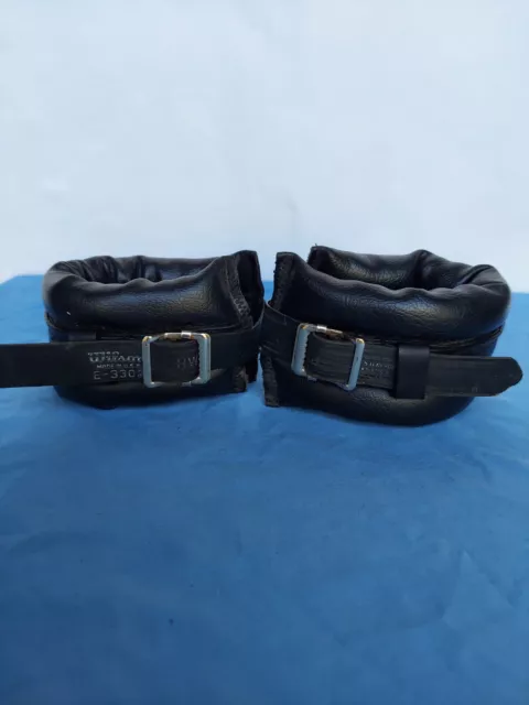 Vintage Wilson Leather Wrist Weights 2lb. Model E-3302 USA Made