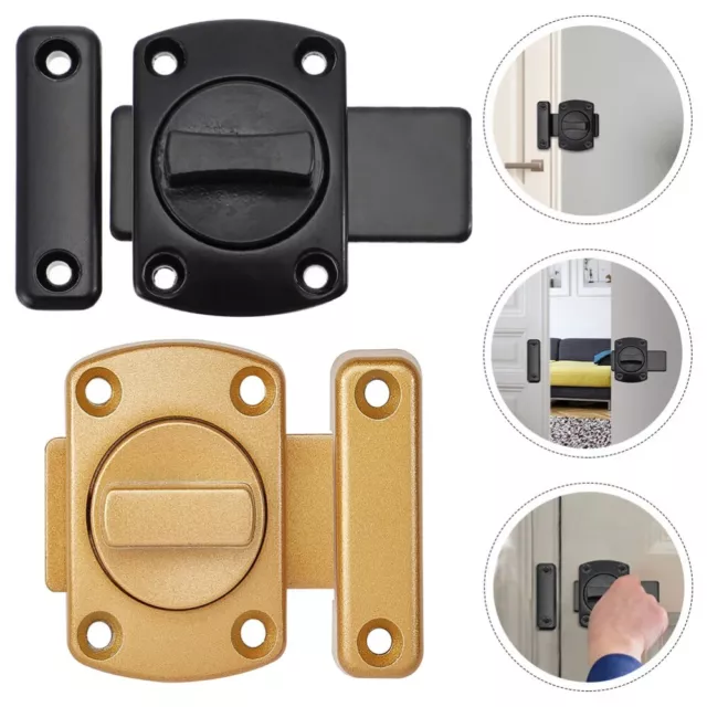 Zinc Alloy Safety Door Lock Black/Gold French Door Lock  Cabinet Furniture