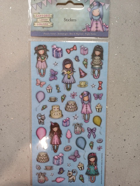 Docrafts Gorjuss Sticker Zum Ausmalen – 2 Blätter Mit Je 6 Stickern, Selbstklebend