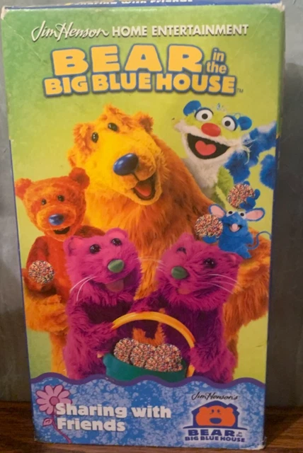 BEAR IN THE Big Blue House Sharing With Friends VHS 2001 Jim Henson ...
