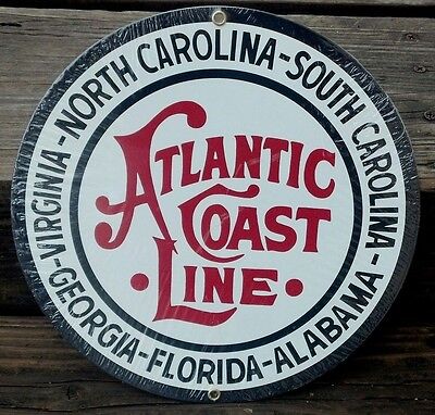 Atlantic Coast Line Ande Rooney Railroad Sign Home Den Garage Decor