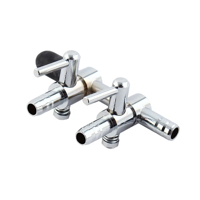2 Way Air Pump Manifold  Fishing Tank Aquarium Adjustable Lever Valve