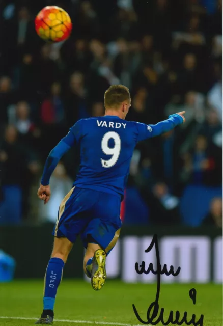 Leicester City Hand Signed Jamie Vardy 12X8 Photo 11.