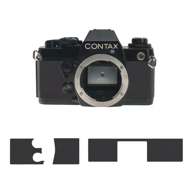 Premium Smooth Leather Cover Kit for   ---   Contax  139   ---   Black