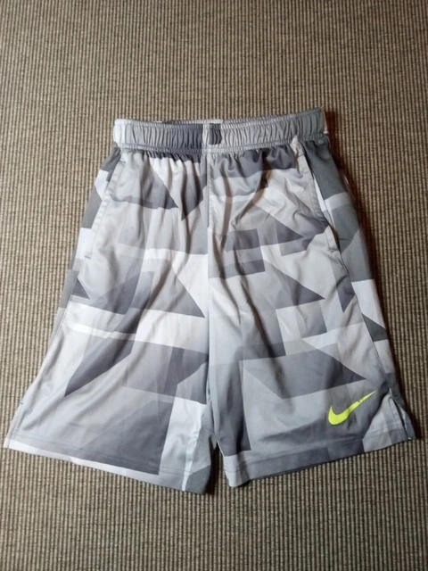 Nike Shorts Youth Large Gray Dri-Fit Running Workout Casual Breathable Boys