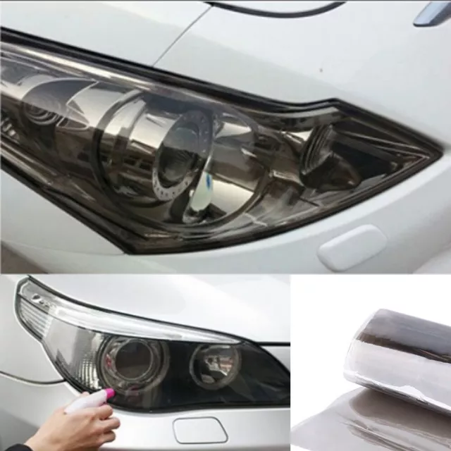 Light Black Car Headlight Tail light Fog Light Vinyl Tint Film Protector Sticker
