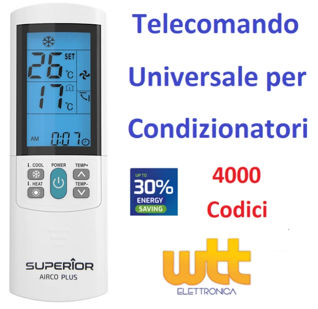 Telecomando Universale BRAVO EASY Per Condizionatore ARI, ITALIA - Nuovo