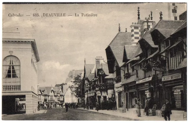 CPA 14 - DEAUVILLE (Calvados) - 685. La Potinière (petite animation)