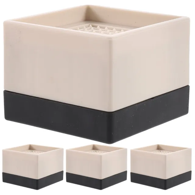 4 Pcs Bed Risers Heavy Duty Table Chair Foot Cover Raisers Couch Silicone Pad