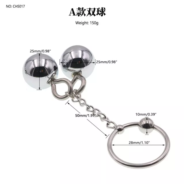 Penis Stretcher Metal Ball Stainless Steel Enhancer Heavy For Male Enlarger Ring