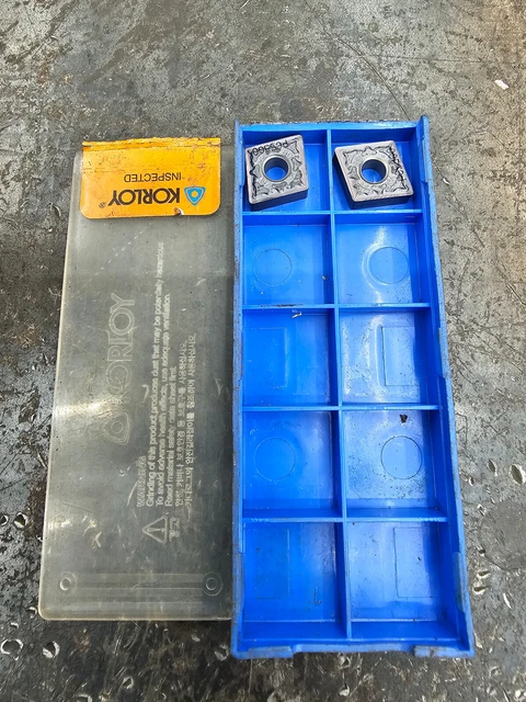 Qty 2 Korloy CNMG 432 VM CNMG120408-VM 320031 PC5300 carbide inserts
