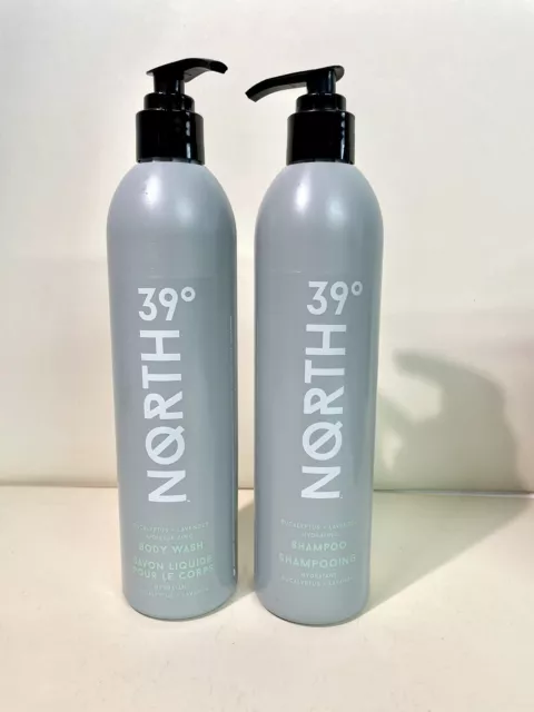 39 degrees north Body Wash & Shampoo 12 oz each eucalyptus + lavender NEW