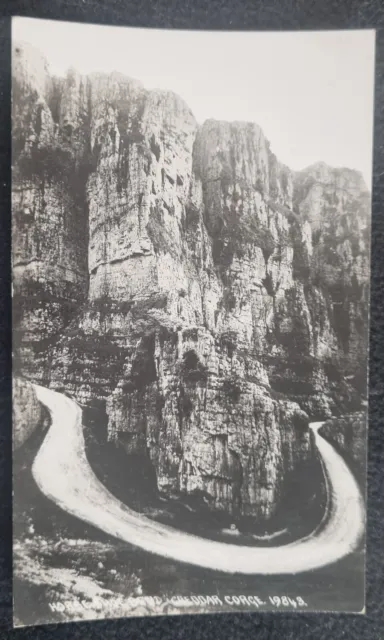 Vintage Real Photo Postcard Horseshoe Bend Cheddar Gorge Somerset, Dawlish 19843