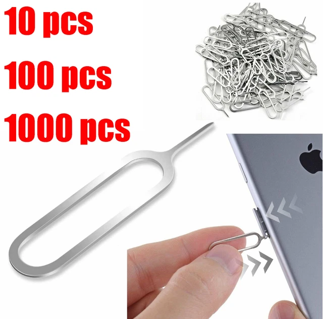 WHOLESALE BULK SIM Card Tray Removal Ejector Pin Tool Cell Phone