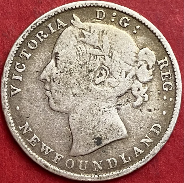 1894 Newfoundland 20 Cents Obverse 2 - VG/F - Lot#7141