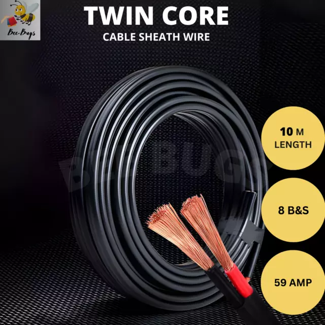 Twin Core Wire Electrical Automotive Cable 2 Sheath 450V 10M 8B&S