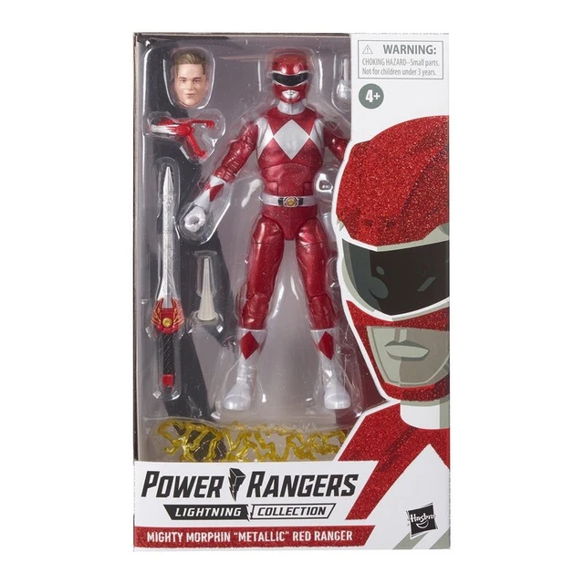 Power Rangers Action Figure Metallic Lightning Collection Swappable Heads 15cm