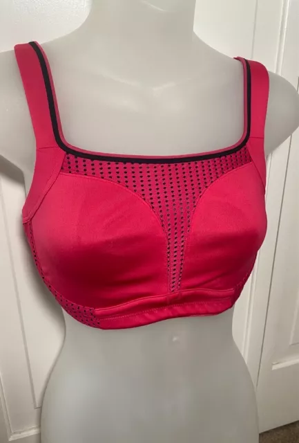 Soma Sports Bra Max Support Underwire - Pink Punch/Black - Size 32DD - NWT