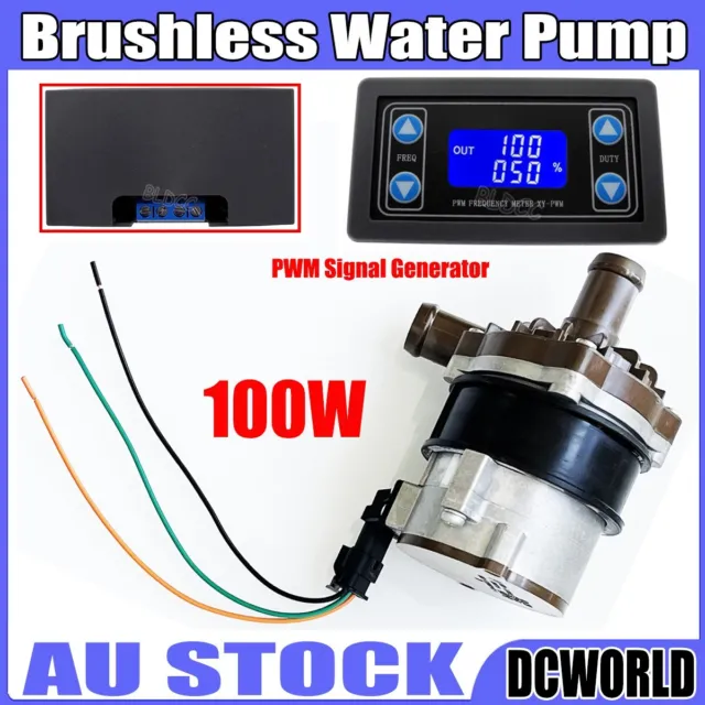 100W Brushless DC Cooling Water Pump Engine Auxiliary Pump +PWM Signal Generator