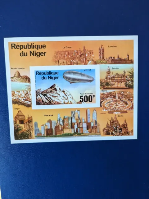 Niger  Zeppelin geschnitten Mi Nr. postfrisch
