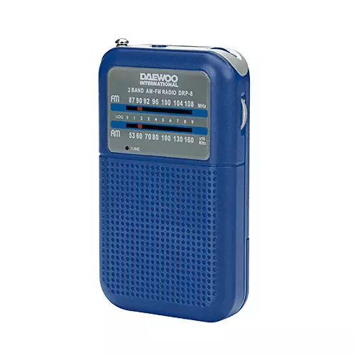Radio Daewoo AM/FM con altavoz DRP-8 Azul (NUEVO)