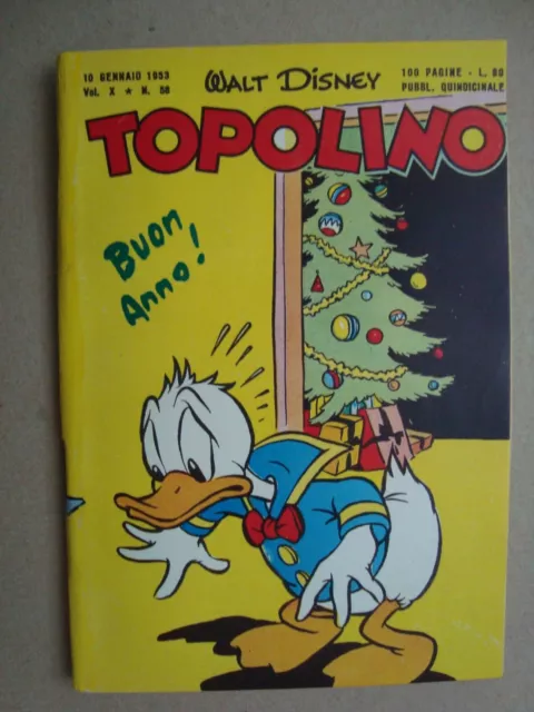 topolino libretto n°58 ed.mondadori 1953