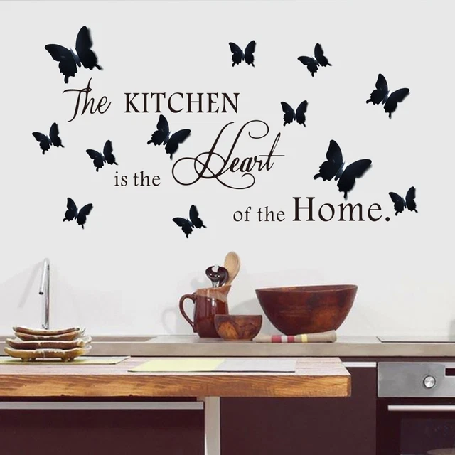 Nueva pegatina de pared decoración familia casa arte pegatina mariposa