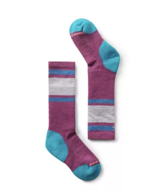 NWT Smartwool Kids' Wintersport Full Cushion Stripe OTC Socks Size Large