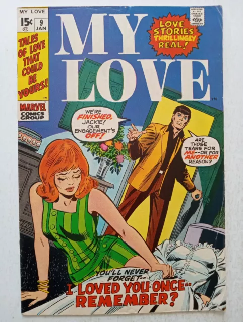 Marvel My Love #9 Bronze Age 1970 Teen Romance Comic Book Gene Colan Stan Lee