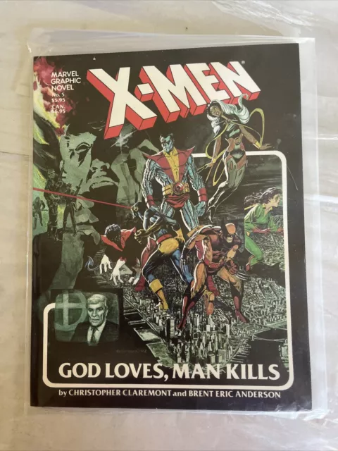 Marvel Graphic Novel #5 X-Men: God Loves Man Kills 1982 High Grade VF/NM 9.0