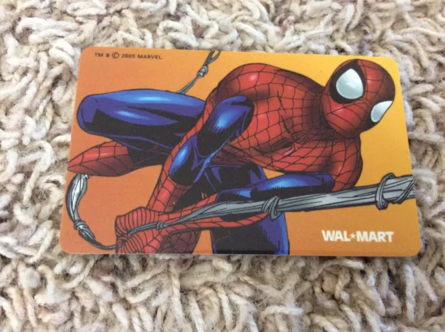 SPIDER-MAN Walmart Collectible Gift Card (No $ Value) 2005 Marvel Comics AWESOME