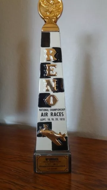 Reno National Championship Air Races Whiskey Decanter - 1970