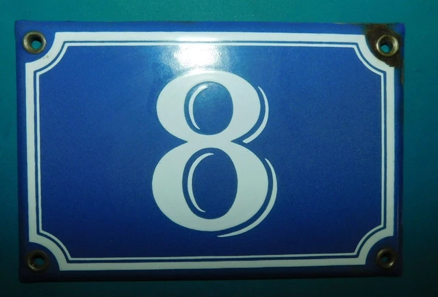 V125) PLAQUE EMAILLEE EMAIL NUMERO DE RUE N° 28 EUR 16,00 - FR