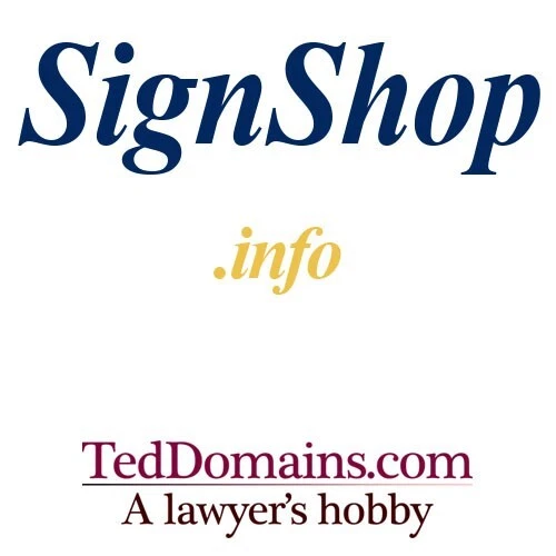 SignShop.info - Premium Domain - lll llll nnn nnnn