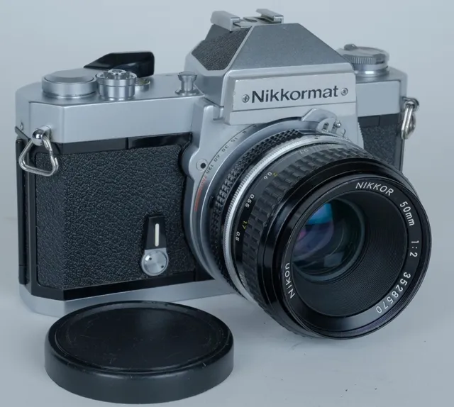 EX+ Nikon Nikkormat FT2 35mm Film SLR with AI Nikkor 50mm f2 Operational