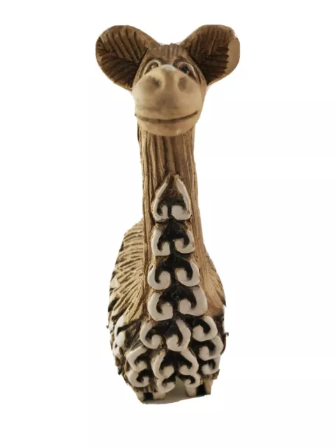 Artesania Rinconada Vicuna Clay Handmade W/ Artist Stamp Llama Figurine