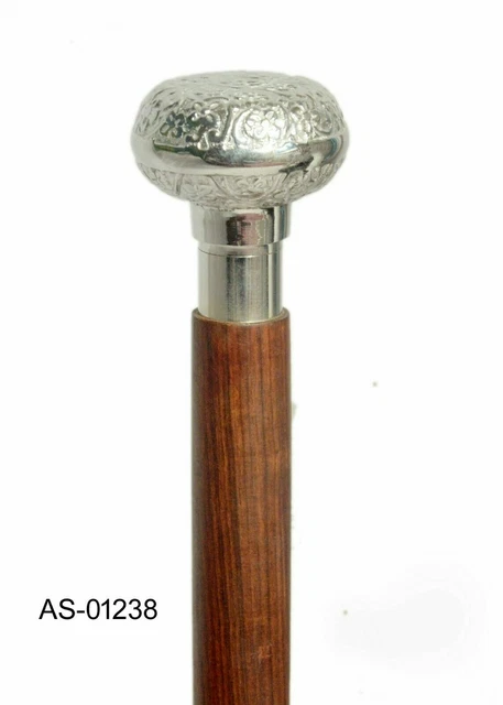 ballon Head Cast Brass Outside handle Solid Vintage Cane Walking Stick handle