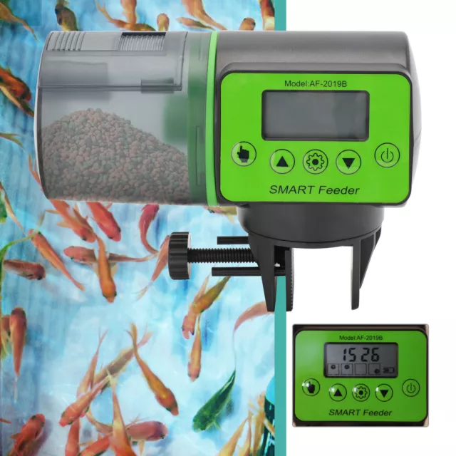 Automatic Fish Food Feeder Auto Dispenser Holiday Feeding Timer Aquarium Tank