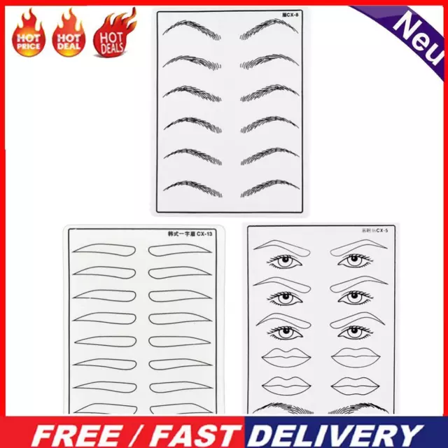 Soft Silicone Tattoo Training Practice Fake Skin Brow Eye Lips Blank Tattoo Pads