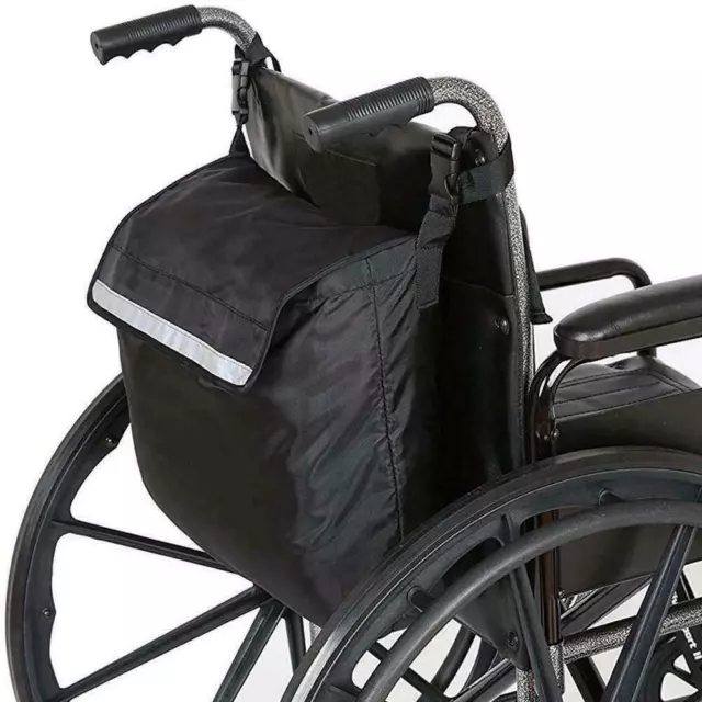 Multifunction Wheelchair Bag Mobility Scooter Padded Backpack Carrying Rear