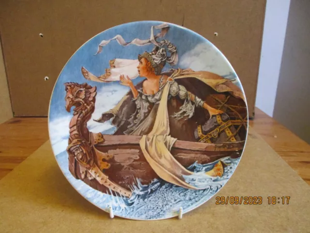 Longton Crown Pottery  Collectors Plate Canterbury Tales The Man of Laws Tale